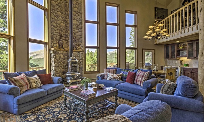 Valley of the Sun Cabin | Spacious Fairplay Retreat w/Hot Tub & Fire Pit!