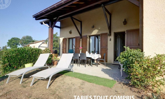 Saint-Christo-en-Jarez Cottage | Spacious 4BR Villa with Game Room, Garage, and Scenic Terrace in Saint-Christo-en-Jarez