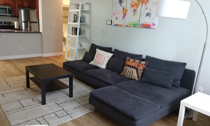 Downtown San Diego Condo | Spacious furnished home office condo in Little Italy - Free Secure Parking