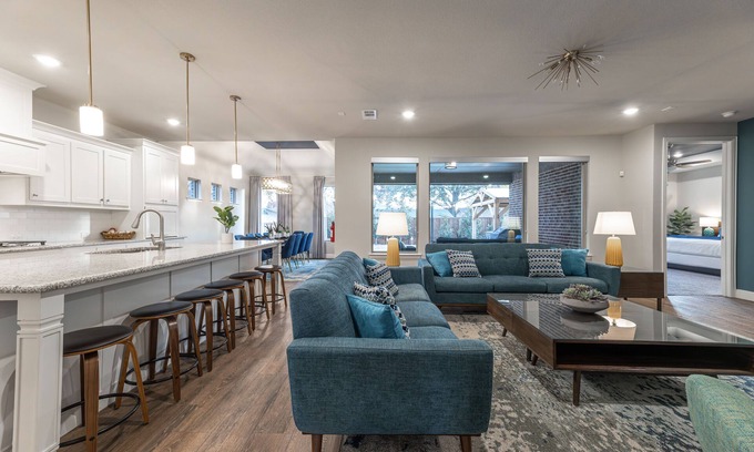 Arlington House | Spacious Home in Great Location: Hot Tub, Putting Green & Game Room 4 Full Baths