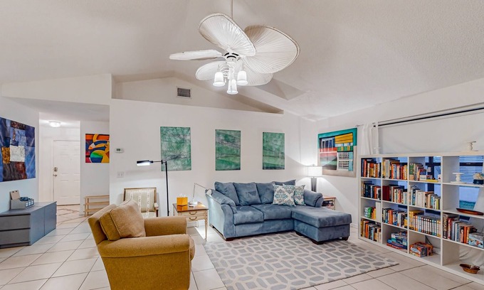 Port Malabar House | Spacious home near the Ocean overloooking the Preserve with enclosed Patio & W/D