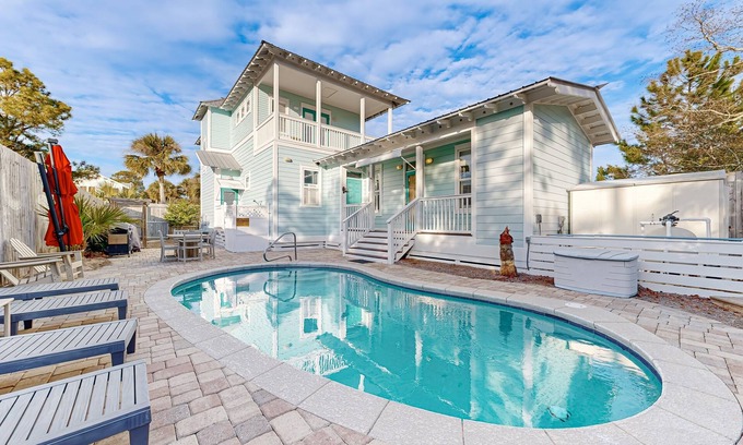 Village of Sugar Beach House | Spacious Home w/Private Pool, dog-friendly, 2 Blocks to Beach
