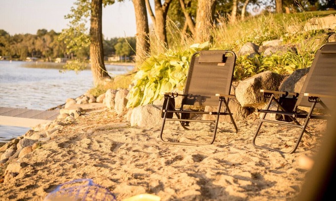 Alexandria Cabin | Spacious Lakefront Cabin w/Private Beach/Dock, Arcade, Game Room