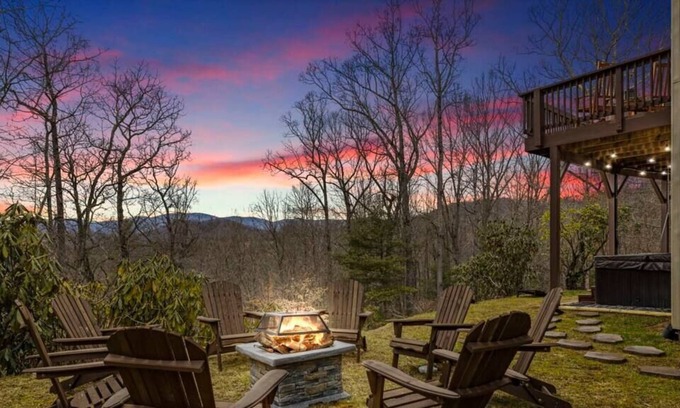 Fairview House | Spacious Lodge with Hot Tub, Firepit, Game Room