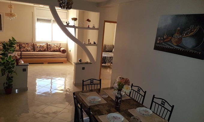 Oujda House | Spacious luxury apartment (110m) 4 bedrooms with garage in the city center