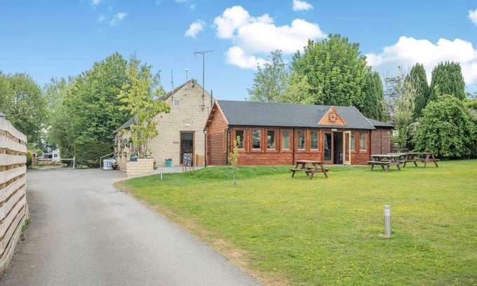 Longnor House | Spacious modern one-bedroom caravan exclusively for two adults with hot tub.