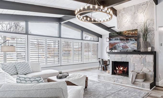 Ogden House | Spacious Mountain Modern Getaway - Hot Tub, Home Theater & Fire Pit