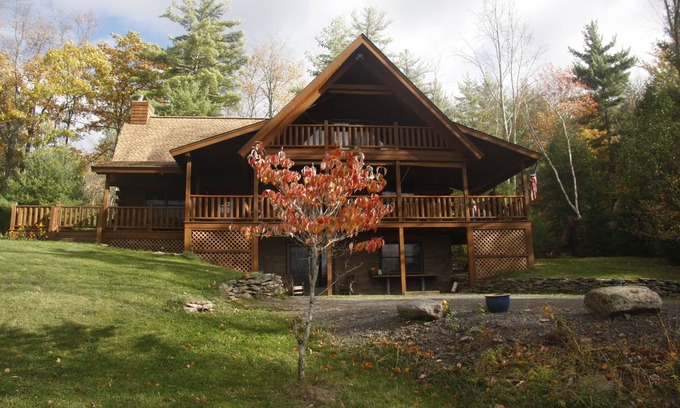 Mount Tremper House | Spacious mountain home, sunset views, creek.