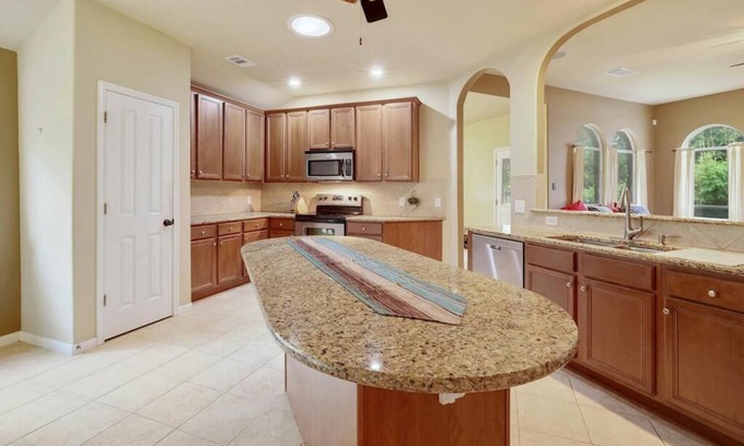 Leander House | Spacious Oasis with Koi Pond