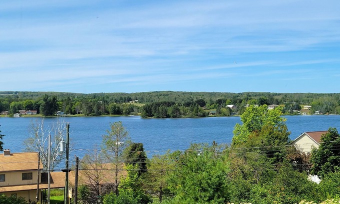 Hancock House | Spacious, pet-friendly home in Hancock Twp. Includes indoor sauna!