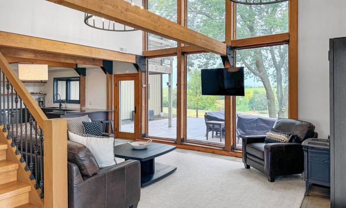 Otoe County House | Spacious & Picturesque - BB Court, Hot Tub, Beach & Pond, Fire Pits - Renovated!