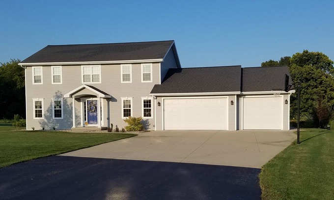 Neenah House | Spacious private home with quick access to EAA