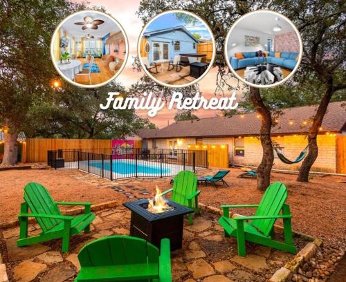 Johnson City House | Spacious Ranch Getaway With Hot Tub & Pool