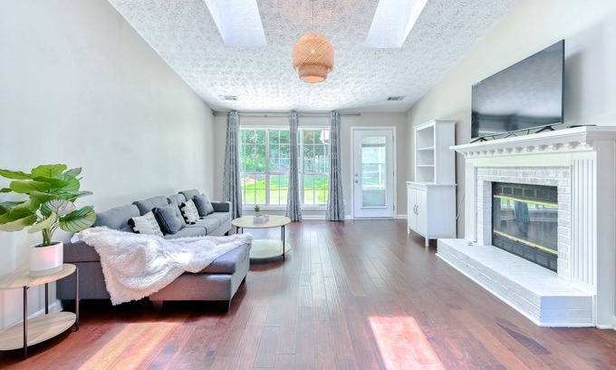 Lawrenceville House | Spacious ranch home w/skylight ceiling & attached sunroom. 3 mins to interstate.