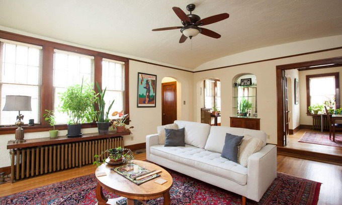 Vollintine-Evergreen House | Spacious Renovated Tudor in Midtown