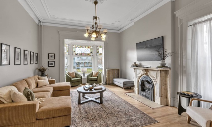 Front Park Apartment | Spacious Second Empire Suite at The Platt Mansion