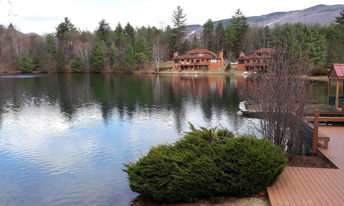 North Woodstock Condo | Spacious studio with a beautiful Pemi river view.