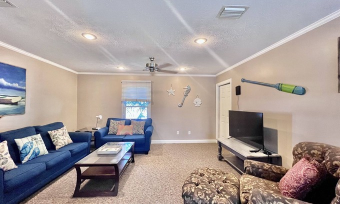 Gulf Lagoon Beach House | Spacious Townhome W/Garage-5 Minute Walk to BEACH! Community Pool, Enjoy!