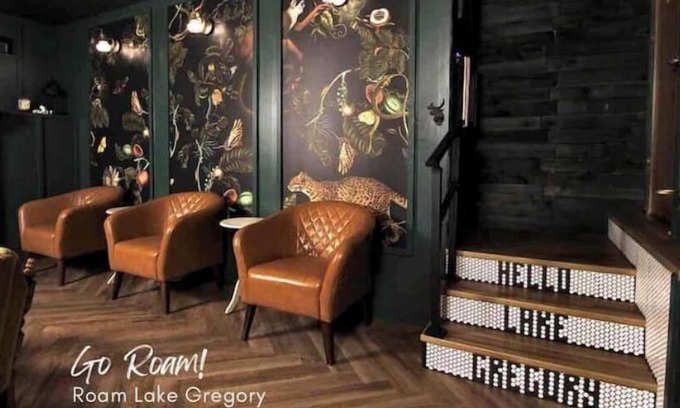Crestline House | Spacious Upscale Retreat with Private Speakeasy