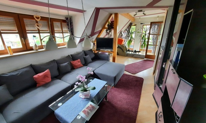 Maroldsweisach Apartment | Spacious vacation apartment (80 sqm) for up to 4 people with loggia