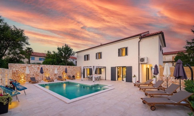 Kras Villa | Spacious villa Ivy with an outdoor pool in a quiet area on Krk