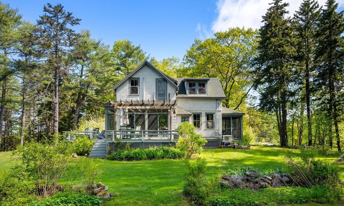 Phippsburg House | Spacious Waterfront Summer Home with Swimming, Kayaking, and Sunsets