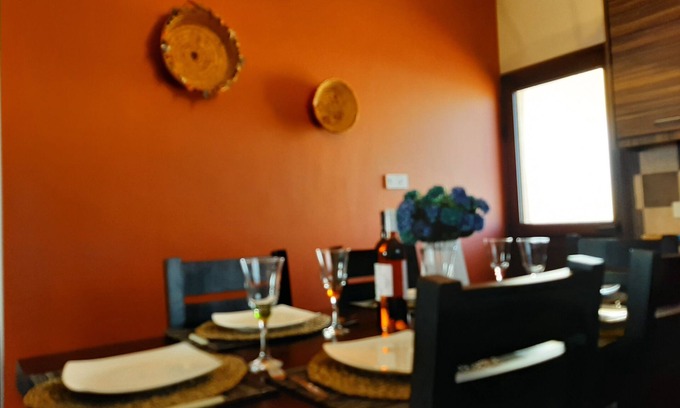 Pentalia House | Special amenities as outdoor hot tub, BBQ and Fireplace.