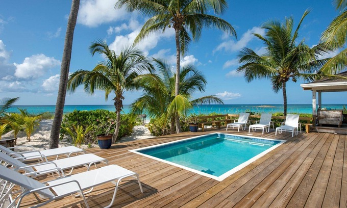 Governor's Harbour House | Spectacular Beachfront House w/Htd. Pool on Famous French Leave Beach