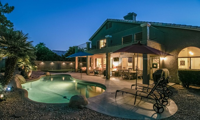 Superstition Springs House | Spectacular Golf Course Home with Pool and Views!