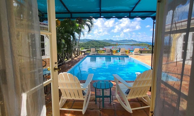 Estate Boetzberg House | Spectacular Hilltop Home, Views Of Caribbean Sea, Altona Lagoon & North Shore!