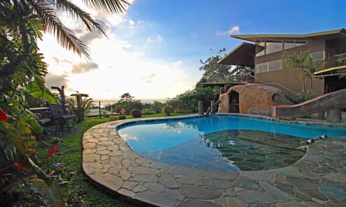 Santa Barbara House | Spectacular Lake And Volcano View, Modern Bali Style Homes.
