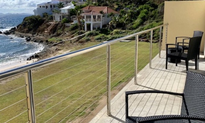 Oyster Pond Resort | Spectacular Ocean Front Unit. The ocean is steps out your door.