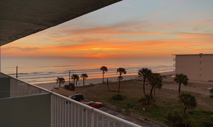 Volusia County Condo | Spectacular Ocean View Condo in Daytona Beach with WiFi, AC, Full Kitchen