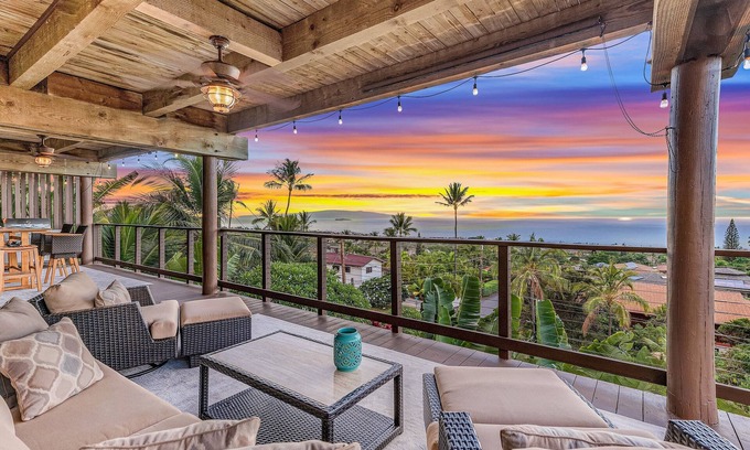 Wailea House | Spectacular Panoramic Ocean Views - Private Ohana - Wailea Custom Pole Home