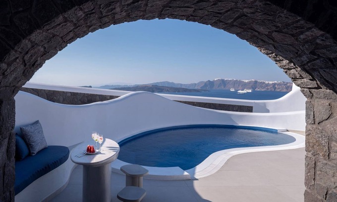 Akrotiri Villa | Spectacular Santorini Villa | Villa Aetheria Retreat | 3 Bedrooms | Beautiful.