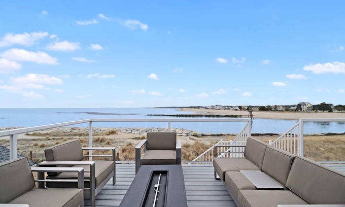 Bowers Beach House | Spectacular Views New Waterfront Home, steps to the sand, in a sleepy beach town