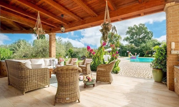 Alghero Villa | Spectacular Villa, Jacuzzi pool, playground -Wi-Fi - barbecue area
