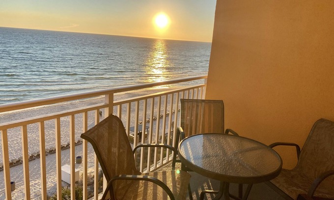 West Panama City Beach Condo | Splash~Oceanfront 305E Unit with free beach service & Wifi!