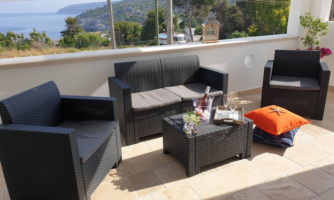 Marina di Novaglie Apartment | Splendid window on the sea of Salento a stone's throw from S. M. di Leuca 1