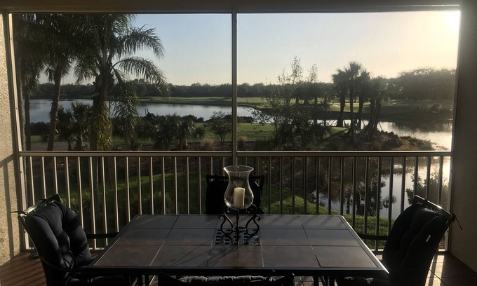 Bonita Springs Condo | Spotless 2nd Flr., 2 Bdrm Luxury Condo with Spectacular Golf & Lake Views