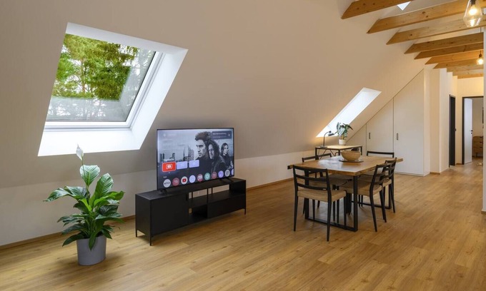 Neu Lubbenau Apartment | Spreewald courtyard - Spree view with roof terrace