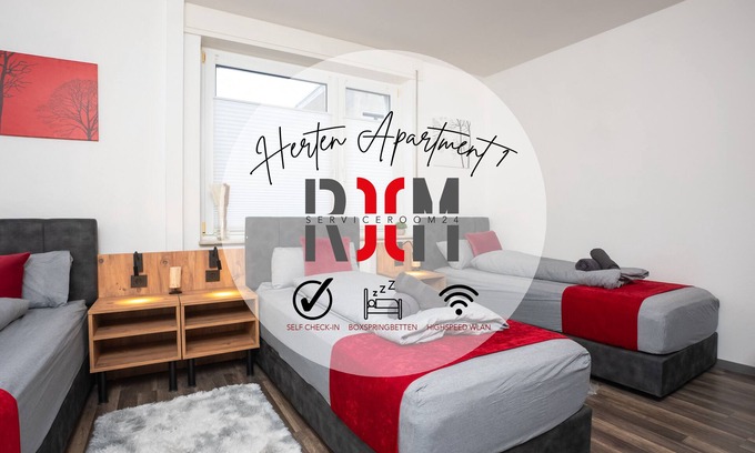 Westerholt Apartment | Sr24 - Stilvolle Wohnung 1 in Herten