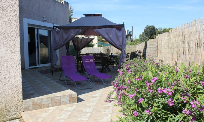 Eccica-Suarella Apartment | STANDING in F3 BOTTOM OF VILLA, 5 minutes BEACHES
