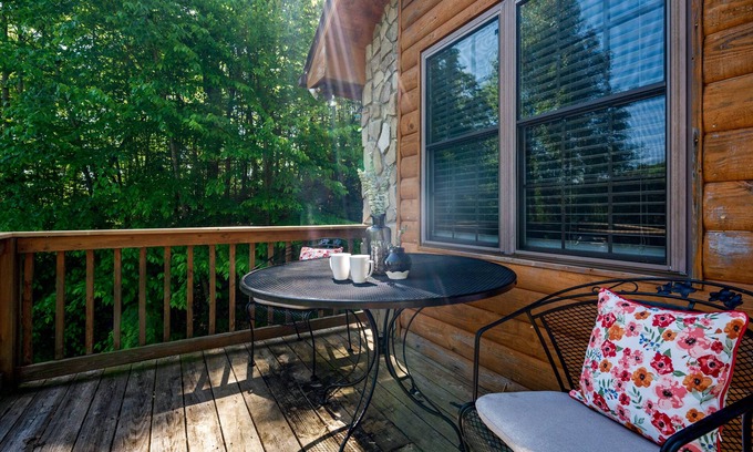 Stecoah Cabin | Stars Over Stecoah 3Bd/3Ba Cabin w/ Hot Tub & Sauna