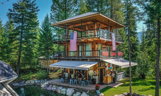Coram Apartment | Stay at Our Lookout Tower: Studio Apartment, Waterfront Pond, near Glacier NP