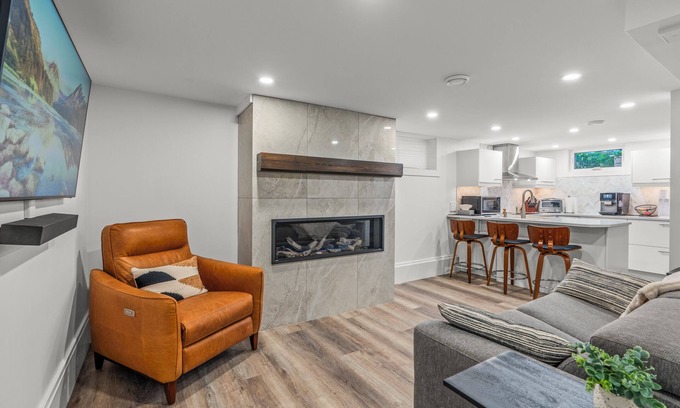 Vernon Apartment | Stay Cozy. Play Wild. Welcome to Blue Spruce Den - Vernon.