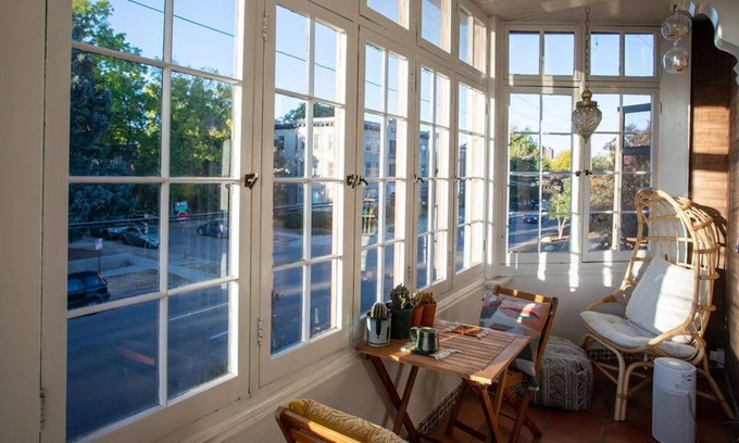 Congress Park Condo | Stay Downtown! Historic Condo w/ sunroom!