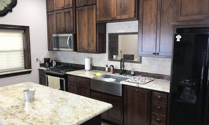 Woodward County House | Stay in our remodeled dairy barn on Shady Elm Farm near Sharon, OK. 1BR/1bath