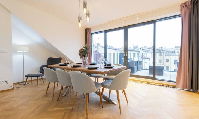 Zizkov Apartment | Stay Inn | Unique Duplex w/AC, 2 BDR and Terrace