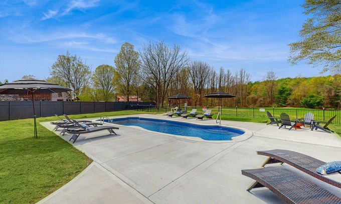 Fort Ann House | Stay on 80 acres near Lake George w/heated pool, stables, game room - pets ok